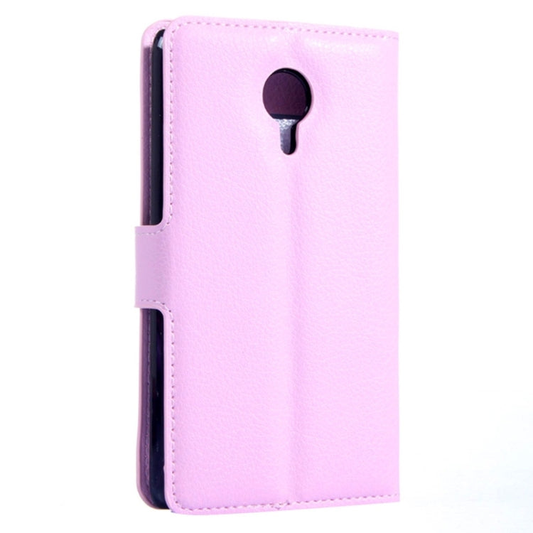 Lichee Texture Leather Case with Holder & Card Slots & Wallet for Meizu MX 4