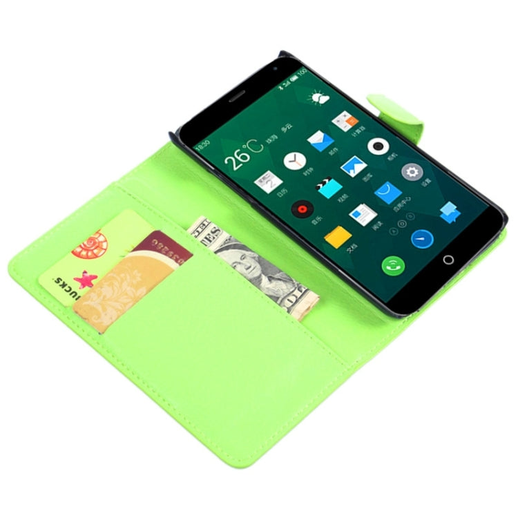Lichee Texture Leather Case with Holder & Card Slots & Wallet for Meizu MX 4