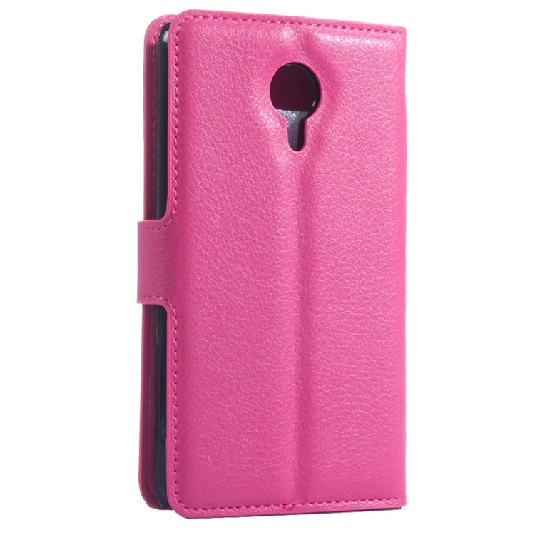 Lichee Texture Leather Case with Holder & Card Slots & Wallet for Meizu MX 4