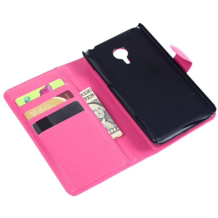 Lichee Texture Leather Case with Holder & Card Slots & Wallet for Meizu MX 4