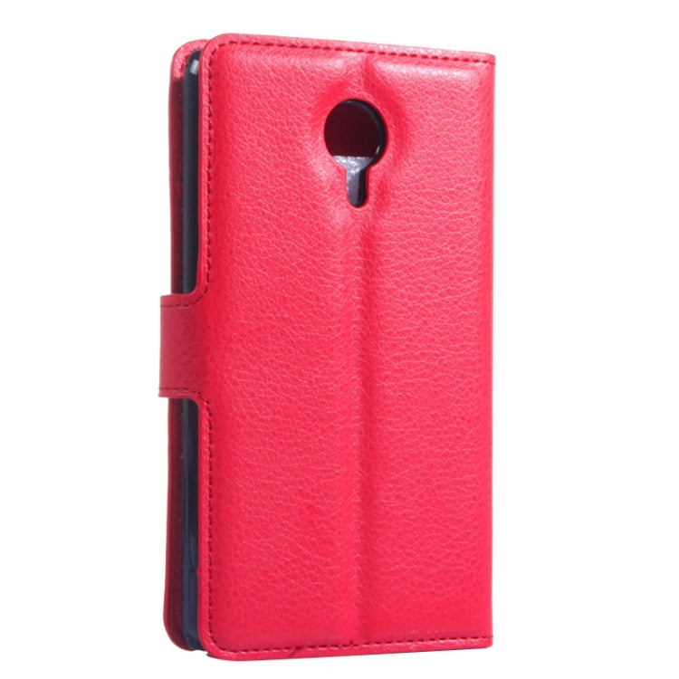 Lichee Texture Leather Case with Holder & Card Slots & Wallet for Meizu MX 4