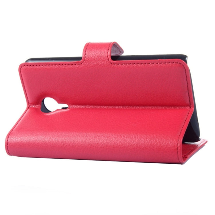 Lichee Texture Leather Case with Holder & Card Slots & Wallet for Meizu MX 4