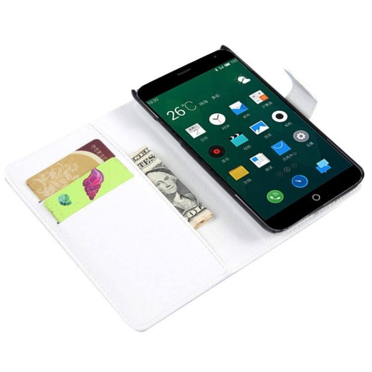 Lichee Texture Leather Case with Holder & Card Slots & Wallet for Meizu MX 4