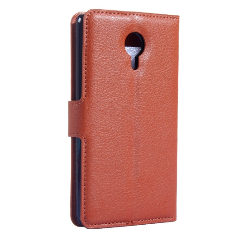 Lichee Texture Leather Case with Holder & Card Slots & Wallet for Meizu MX 4