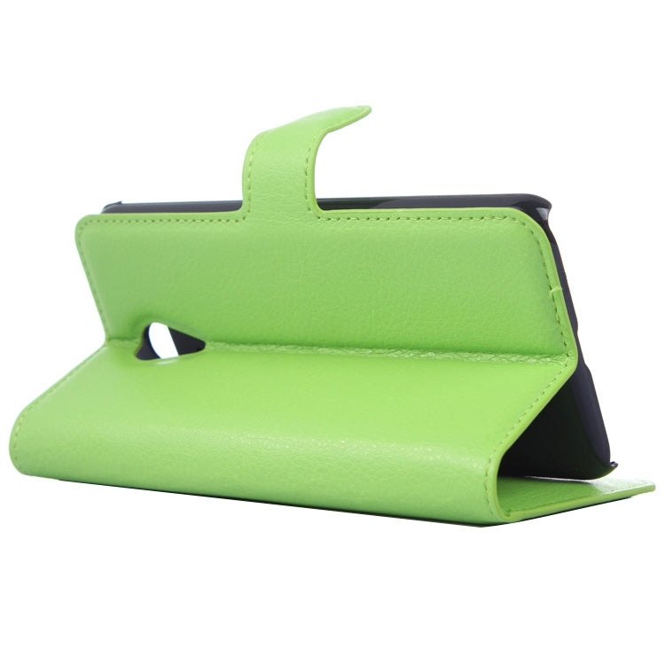 Lichee Texture Leather Case with Holder & Card Slots & Wallet for Meizu M1 Note