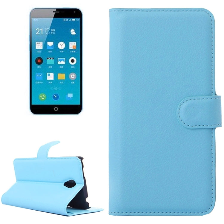 Lichee Texture Leather Case with Holder & Card Slots & Wallet for Meizu M1 Note
