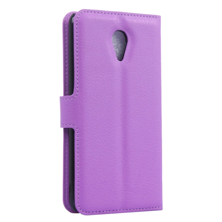 Lichee Texture Leather Case with Holder & Card Slots & Wallet for Meizu M1 Note