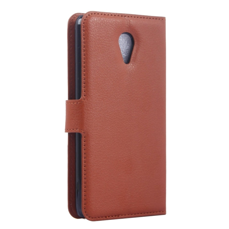 Lichee Texture Leather Case with Holder & Card Slots & Wallet for Meizu M1 Note