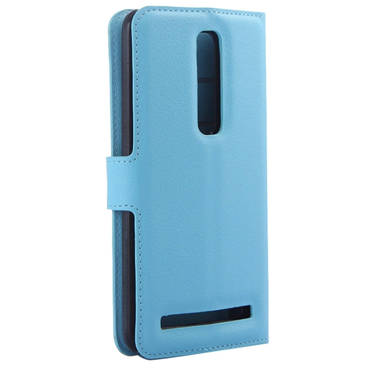5.5 Inch Litchi Texture Leather Case with Holder & Card Slots & Wallet for Asus ZenFone 2