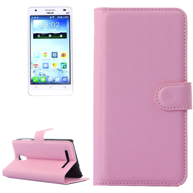 Lichee Texture Leather Case with Holder & Card Slots & Wallet for Asus X002 / X003