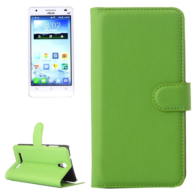 Lichee Texture Leather Case with Holder & Card Slots & Wallet for Asus X002 / X003