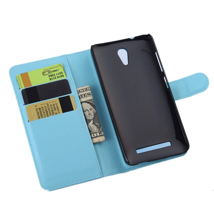 Lichee Texture Leather Case with Holder & Card Slots & Wallet for Asus X002 / X003