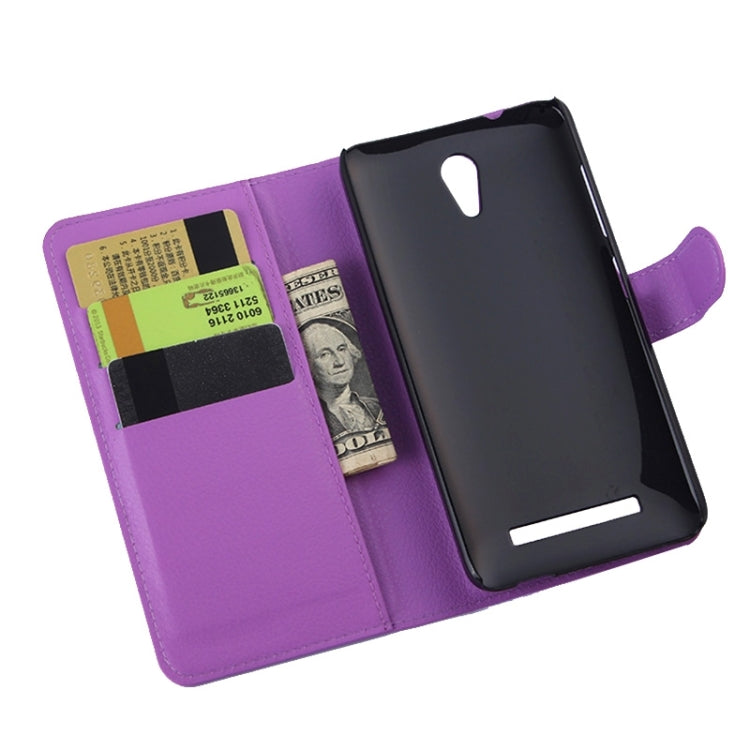 Lichee Texture Leather Case with Holder & Card Slots & Wallet for Asus X002 / X003