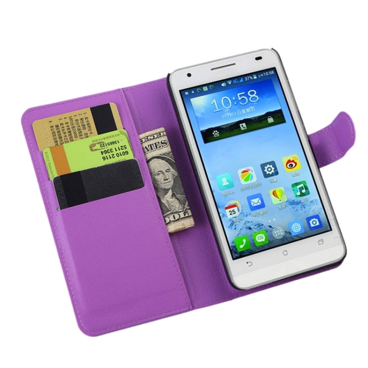 Lichee Texture Leather Case with Holder & Card Slots & Wallet for Asus X002 / X003