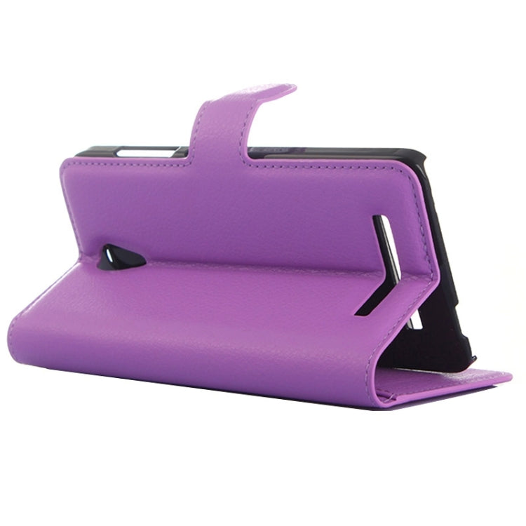 Lichee Texture Leather Case with Holder & Card Slots & Wallet for Asus X002 / X003