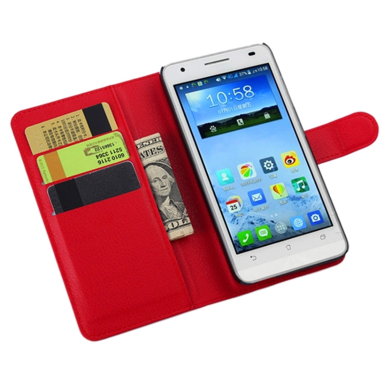 Lichee Texture Leather Case with Holder & Card Slots & Wallet for Asus X002 / X003