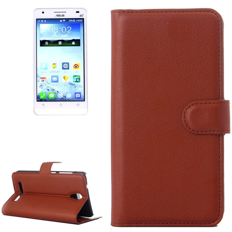 Lichee Texture Leather Case with Holder & Card Slots & Wallet for Asus X002 / X003