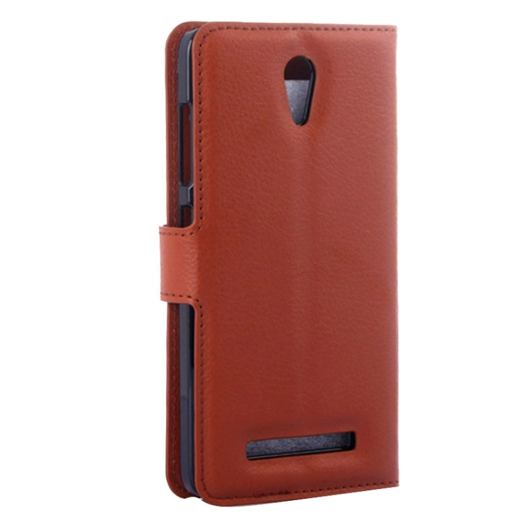 Lichee Texture Leather Case with Holder & Card Slots & Wallet for Asus X002 / X003