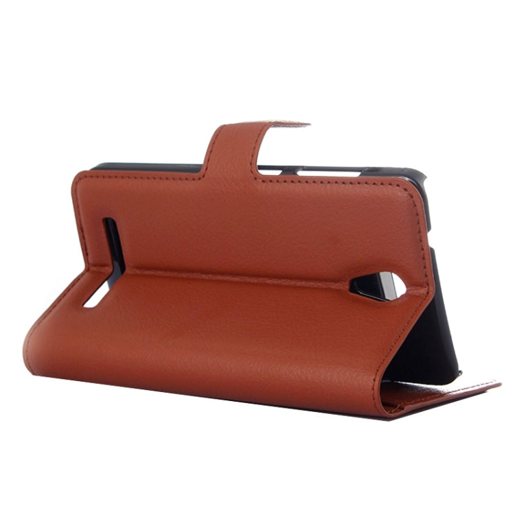 Lichee Texture Leather Case with Holder & Card Slots & Wallet for Asus X002 / X003