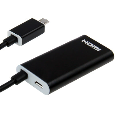 Micro USB MHL to HDMI AF Cable for Galaxy S5 / S IV / i9500 , Galaxy Note 2 / N7100 , Galaxy S III/ i9300 , Support 1080P Full HD Output , Length: 24cm(Black)