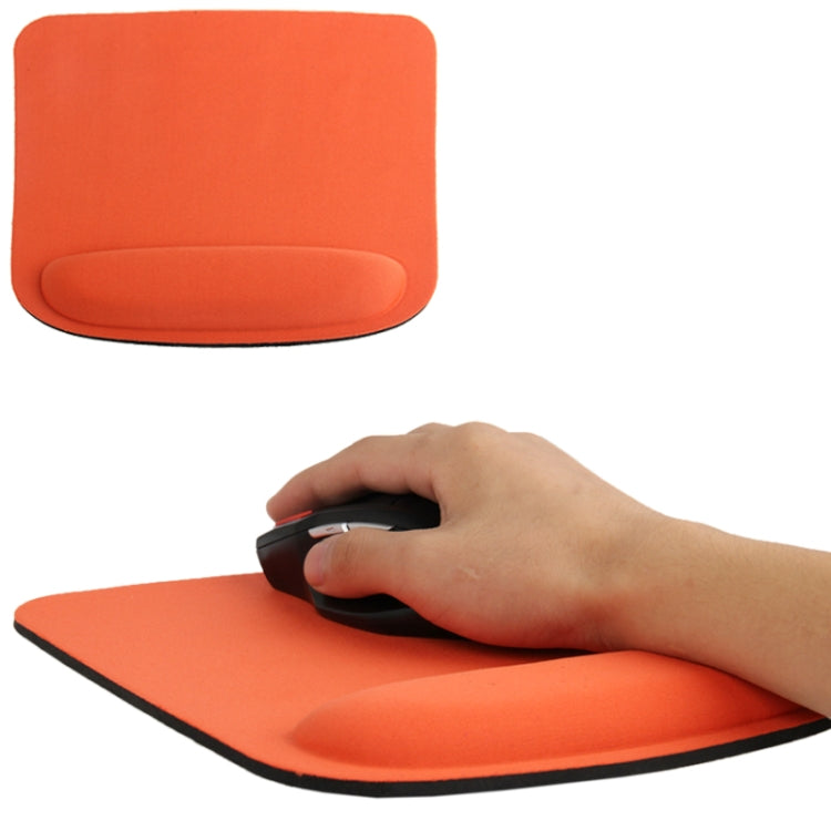 Cloth Wrist Rest Mouse Pad (Orange)