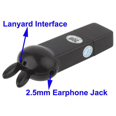 2GB Cartoon Rabbit Style MP3 Player