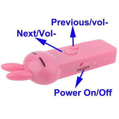2GB Cartoon Rabbit Style MP3 Player