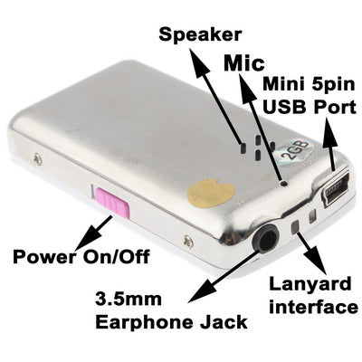 2GB MP3 Player with LCD Screen & Speaker (Magenta)