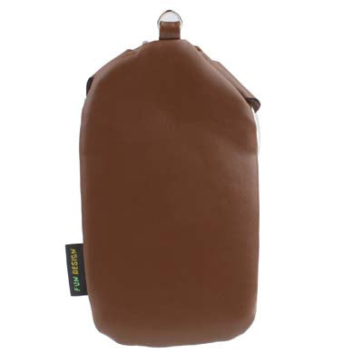 135x65mm Dog Head & Bear Bottom Soft Leather Pouch Bag for Mobile Phone