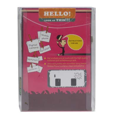 125x75mm Panda Style Soft Fabric Pouch Bag for Mobile Phone (Rosy)