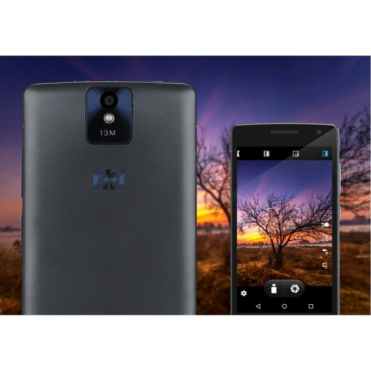 THL 2015A 16GB, Network: 4G, 5.0 inch Android 5.1 with Litchi Texture Leather Case, RAM: 2GB(Black)