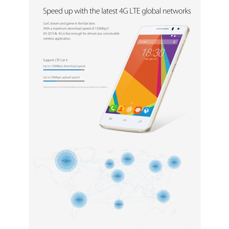 THL 2015A 16GB, Network: 4G, 5.0 inch Android 5.1 with Litchi Texture Leather Case, RAM: 2GB(Black)