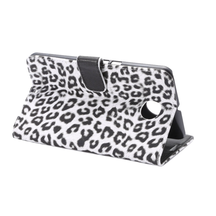 Leopard Pattern Leather Case with Holder & Card Slots & Wallet for Google Nexus 6