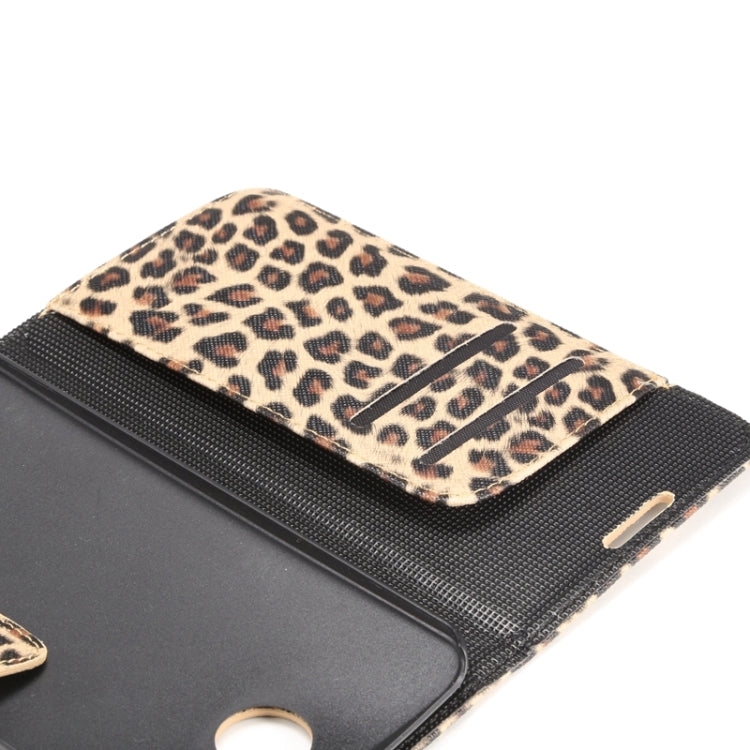 Leopard Pattern Leather Case with Holder & Card Slots & Wallet for Google Nexus 6