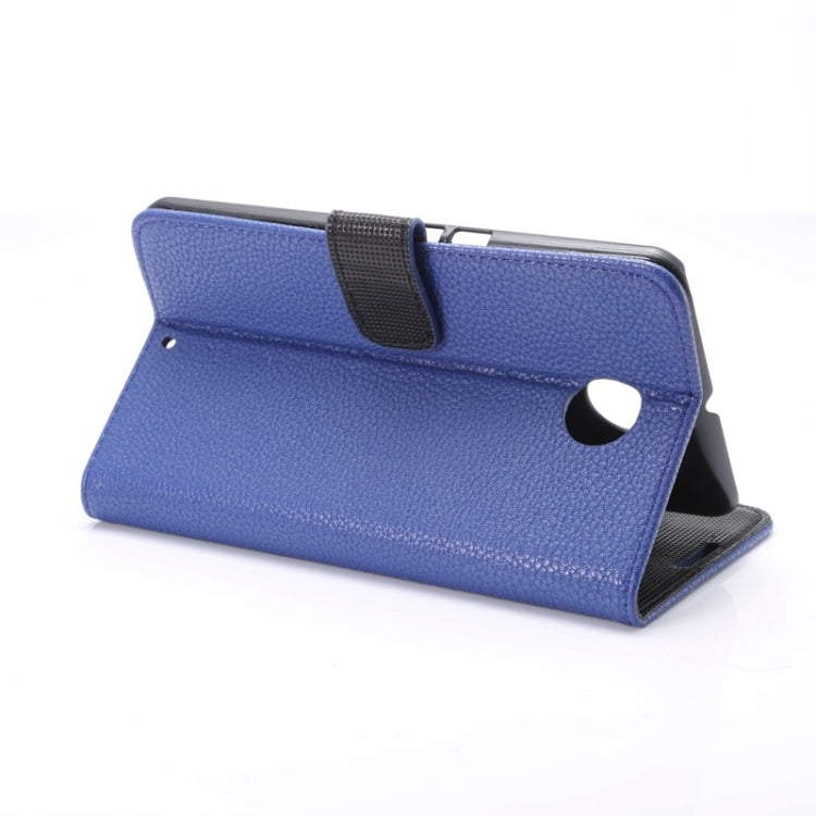 Litchi Texture Leather Case with Holder & Card Slots & Wallet for Google Nexus 6