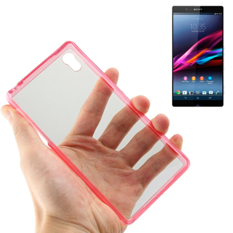 Transparent Plastic + TPU Frame Case for Sony Xperia Z2 / L50w