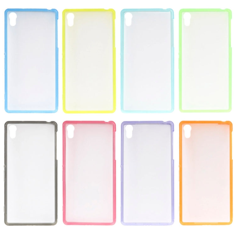 Transparent Plastic + TPU Frame Case for Sony Xperia Z2 / L50w
