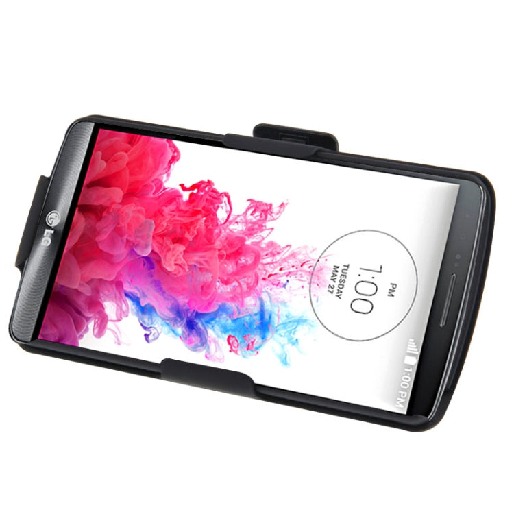 Plastic Case with 360 Degree Rotating Clip and Holder for LG G3 / D855(Black)