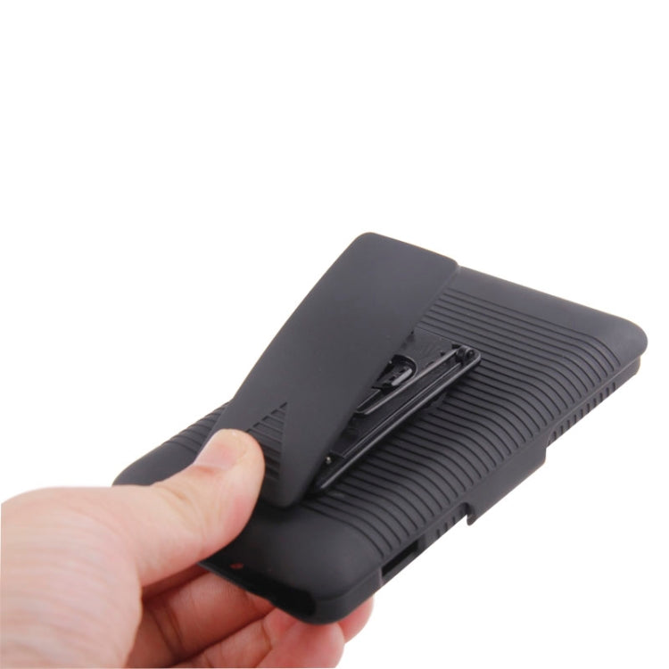 Plastic Case with 360 Degree Rotating Clip and Holder for Sony Xperia E1(Black)