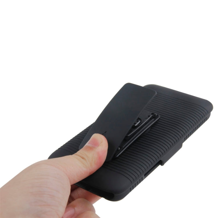 Plastic Case with 360 Degree Rotating Clip and Holder for LG L80 D373(Black)