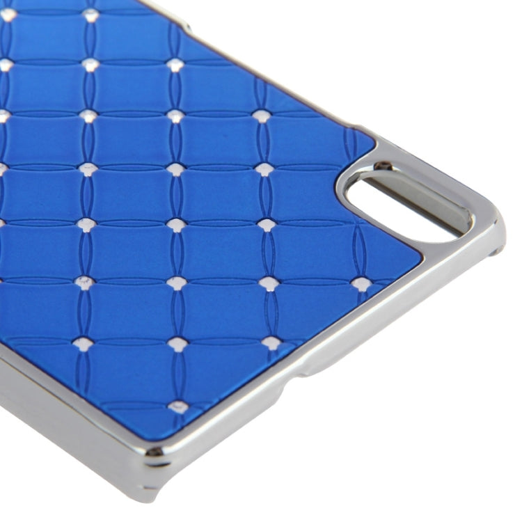 Bling Diamond Stars Encrusted Plating Skinning Plastic Case for Huawei Ascend P7