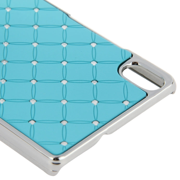 Bling Diamond Stars Encrusted Plating Skinning Plastic Case for Huawei Ascend P7