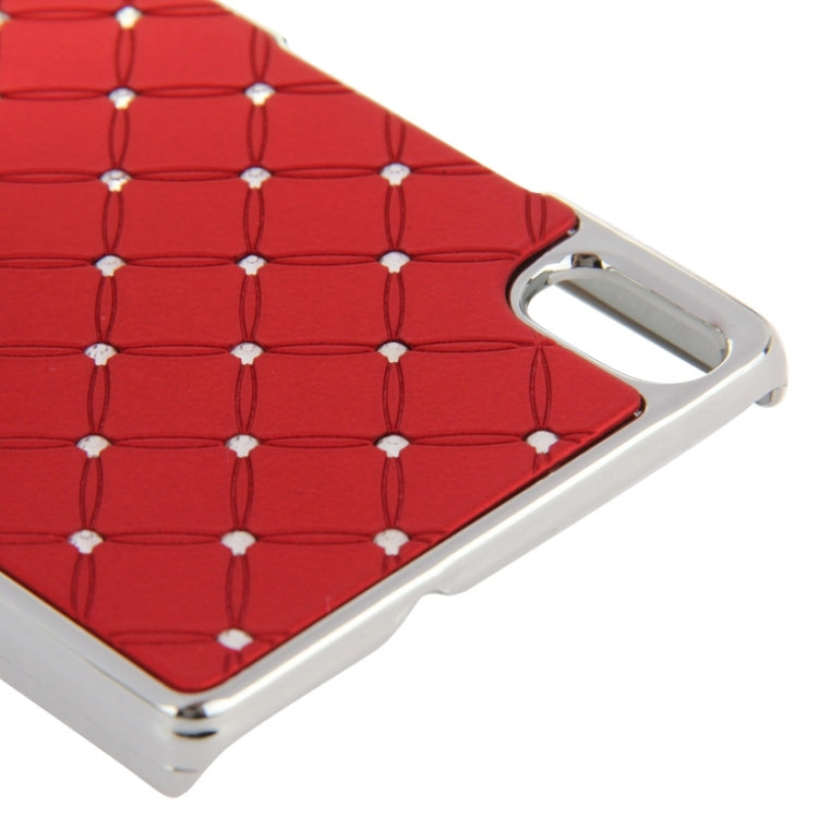 Bling Diamond Stars Encrusted Plating Skinning Plastic Case for Huawei Ascend P7