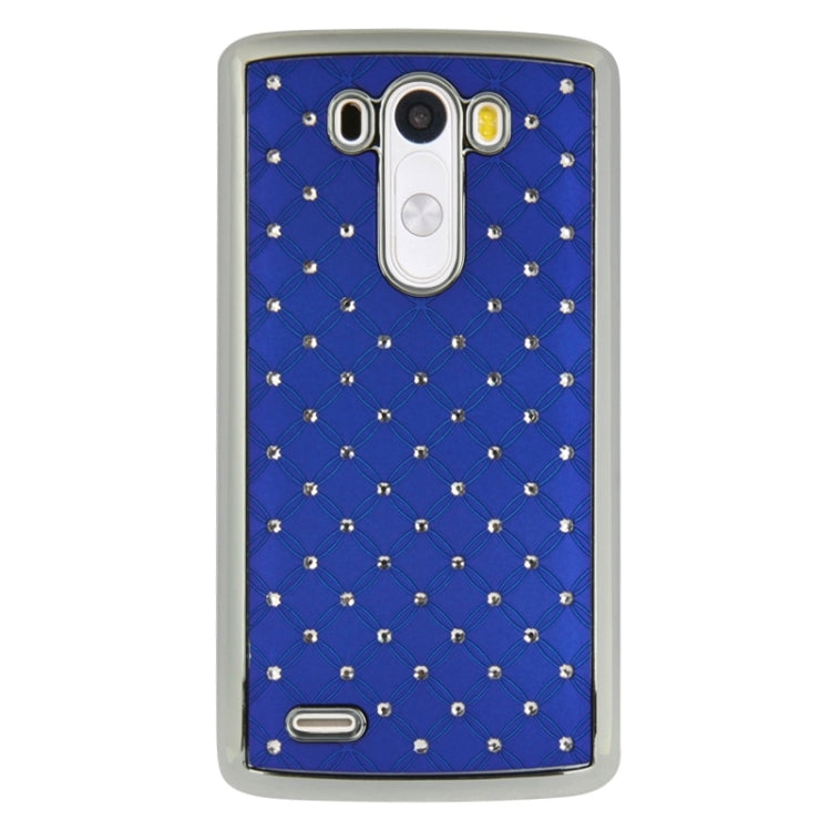 Bling Diamond Stars Encrusted Plating Skinning Plastic Case for LG G3 / D855
