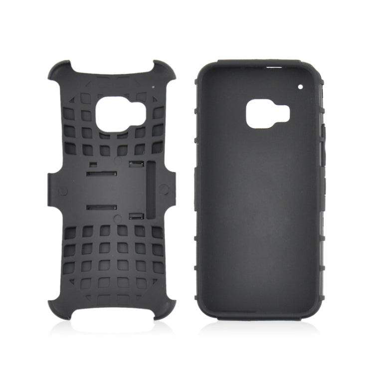 2 in 1 Tyre Texture Back Cover Protective Case with Holder for HTC One M9