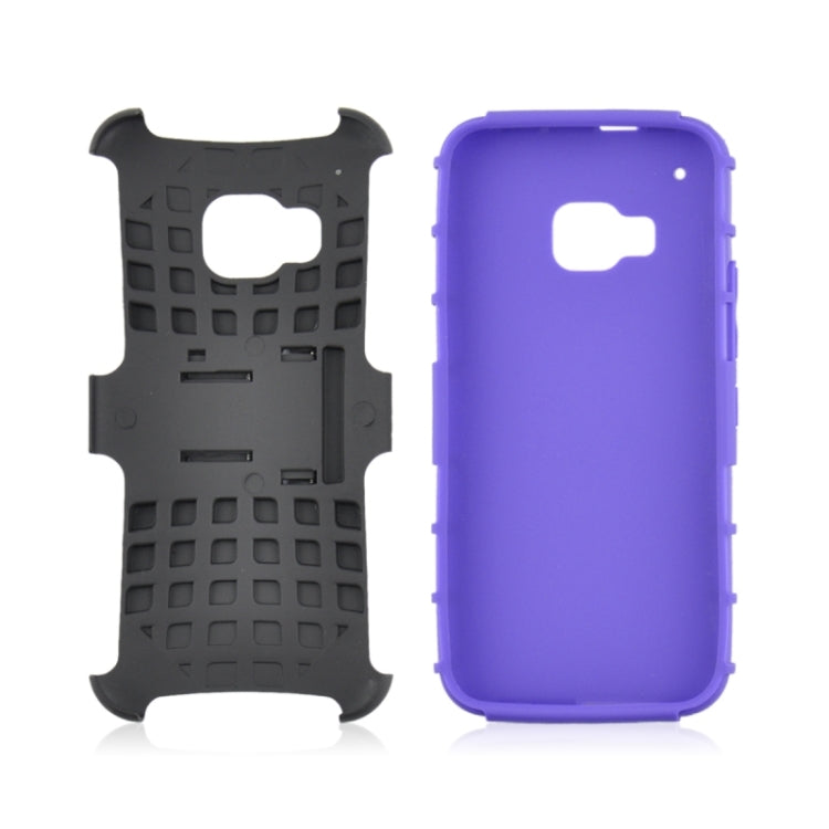 2 in 1 Tyre Texture Back Cover Protective Case with Holder for HTC One M9
