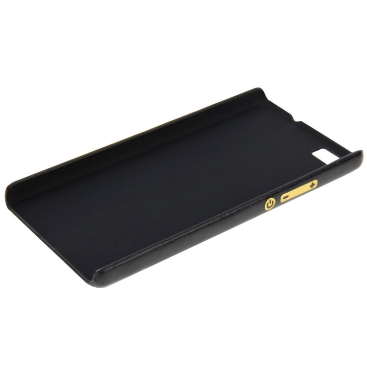 Leather Paste Skin Plastic Case with Card Slot & Holder for Huawei P8 Lite