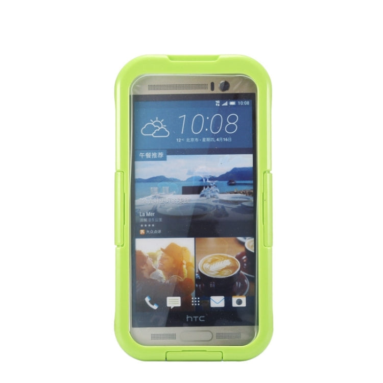 For HTC One M7 / M8 / M9 IPX8 Waterproof PVC Transparent Silicone Case with Lanyard