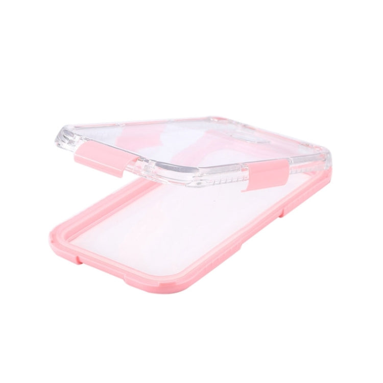 For HTC One M7 / M8 / M9 IPX8 Waterproof PVC Transparent Silicone Case with Lanyard