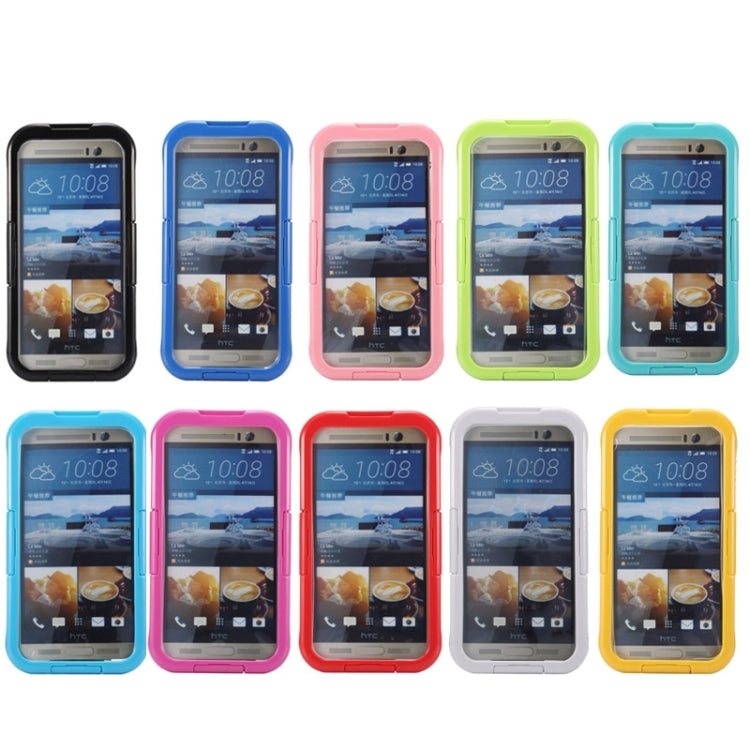 For HTC One M7 / M8 / M9 IPX8 Waterproof PVC Transparent Silicone Case with Lanyard